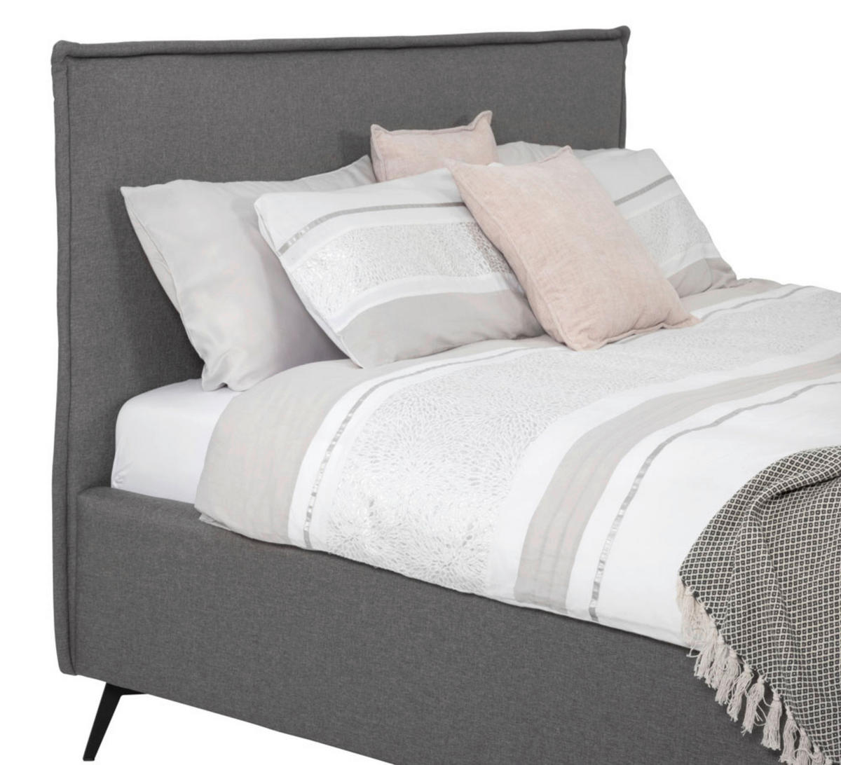 POLSTERBETT Grau 200/200 cm  - Grau, MODERN, Holz/Textil (200/200cm) - MID.YOU