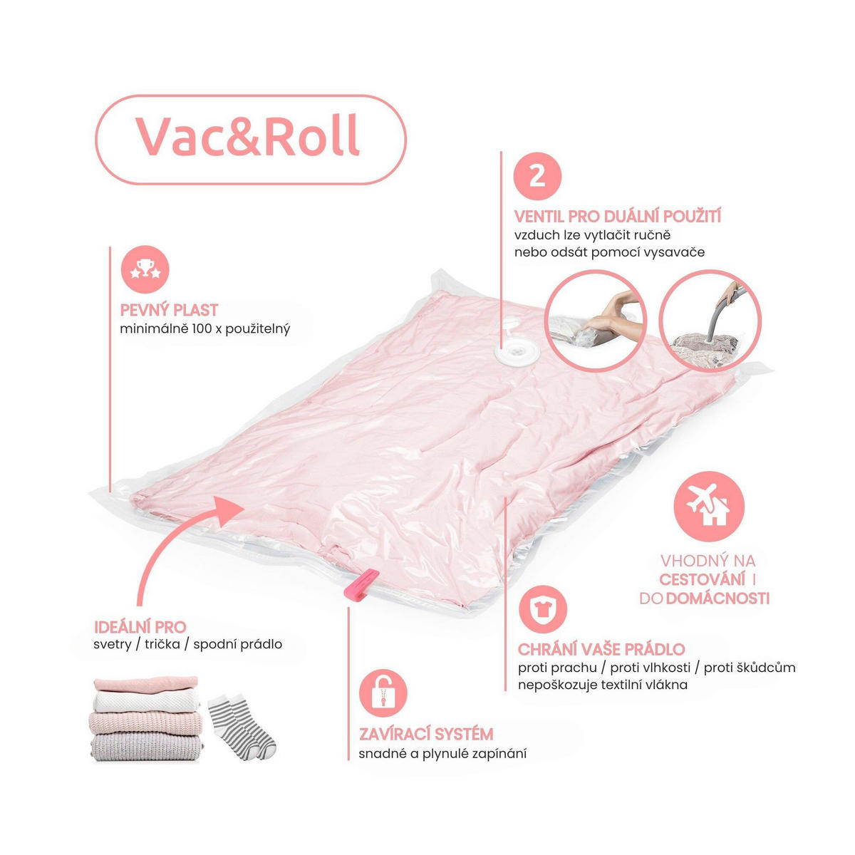 TAŠKA NA USCHOVÁNÍ - světle zelená, Basics, plast (55/70cm)