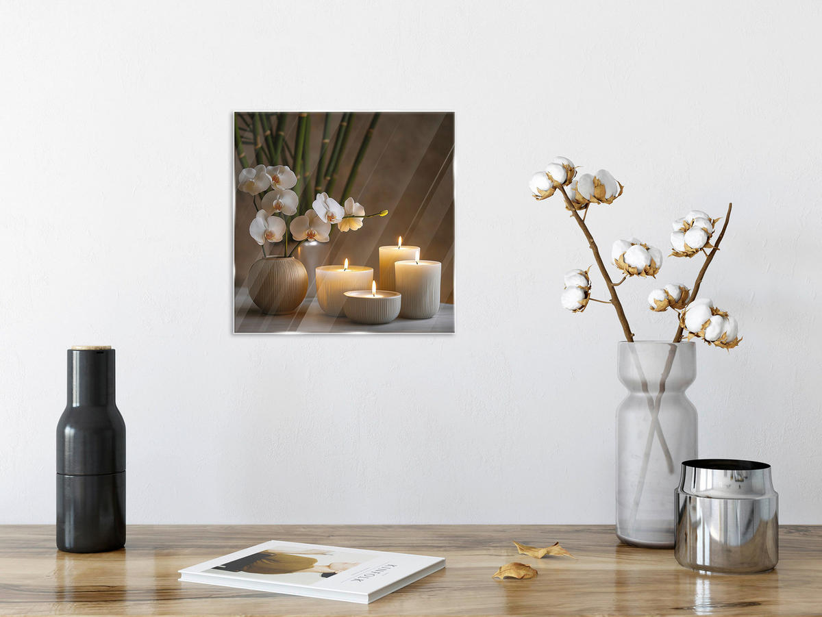 GLASBILD Zen  - Multicolor, Basics, Glas (20/20/1,4cm) - Euroart