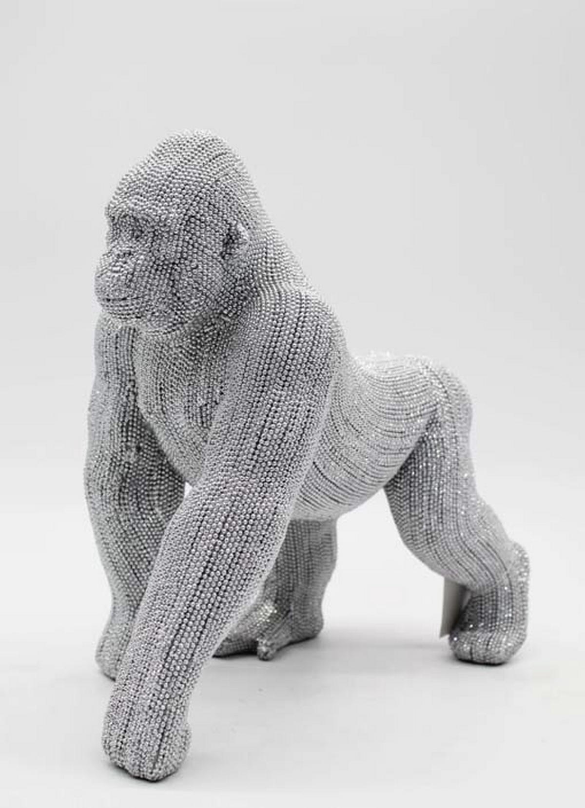 SCULPTURĂ - argintiu/auriu, Basics, plastic (29,5/16/28cm)