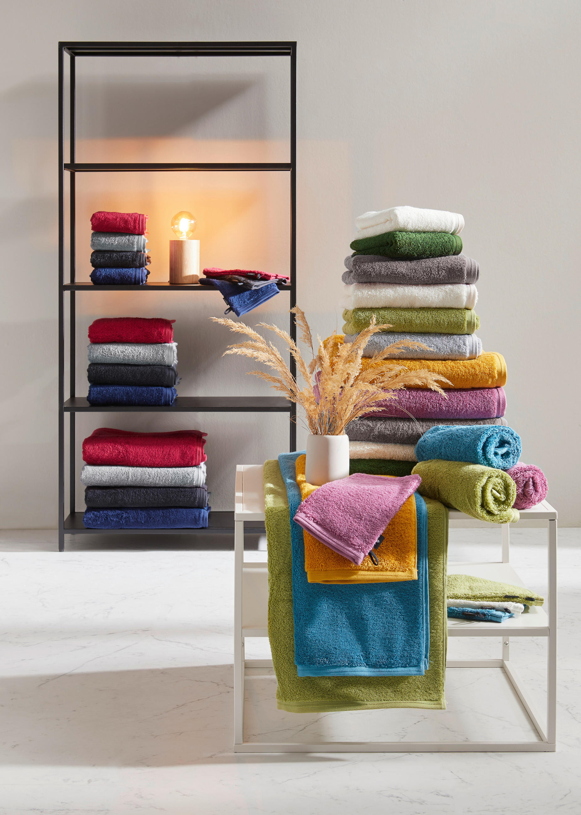 RUČNÍK, 50/100 cm, barvy stříbra - barvy stříbra, Basics, textil (50/100cm) - Vossen