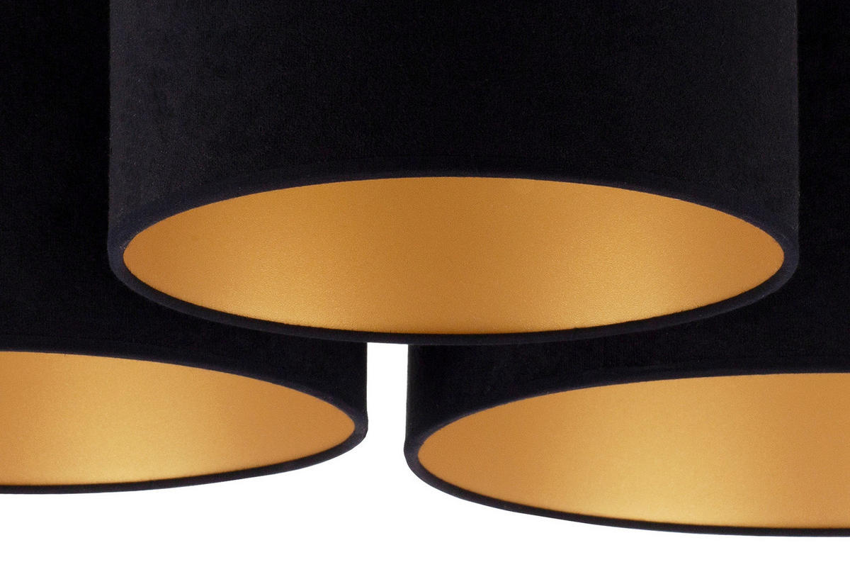 DECKENLEUCHTE Spider 70/27 cm   - Schwarz, Trend, Textil (70/27cm)