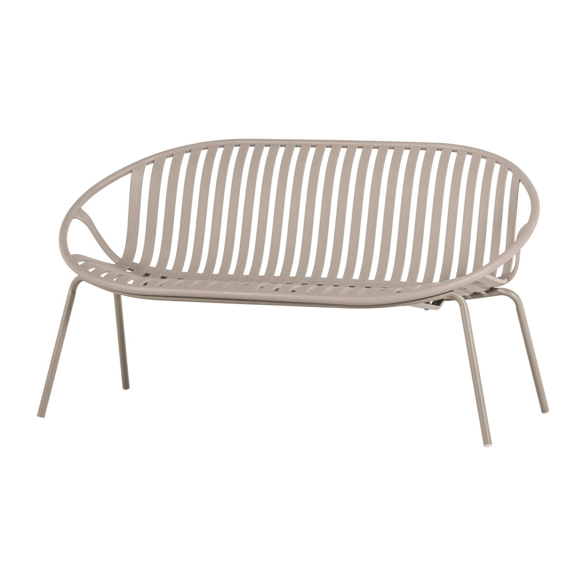GARTENBANK 81/73/72 cm   - Sandfarben, MODERN, Kunststoff/Metall (81/73/72cm) - Livetastic