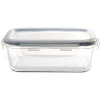 KUTIJA ZA HRANU  0,6 l    - providno/prozirna, Osnovno, staklo/plastika (17,8/13,3/6,2cm) - Homeware Profession.