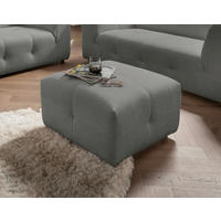 HOCKER in Textil Graubraun  - Graubraun/Schwarz, Design, Kunststoff/Textil (72/44/72cm) - Livetastic