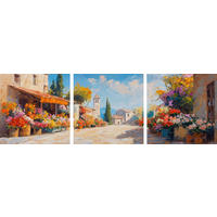 GLASBILD Architektur  - Multicolor, Basics, Glas (30/90/1,40cm) - Euroart