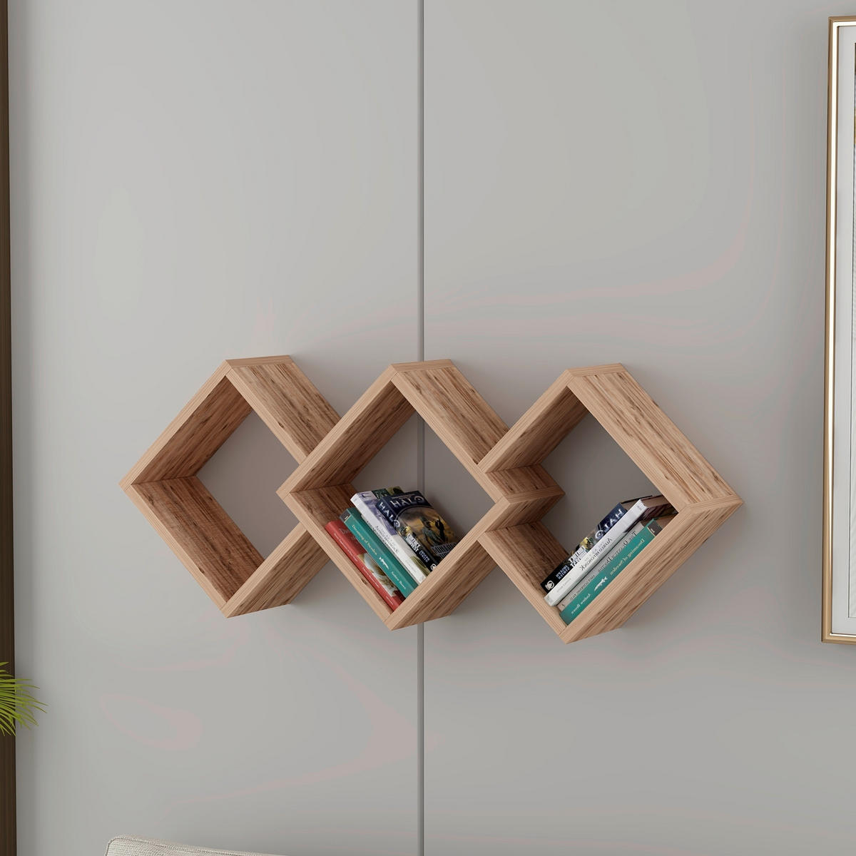 WANDREGAL Kieferfarben  - Kieferfarben, Design, Holzwerkstoff (102/42/20cm) - Livetastic