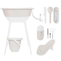 BABYBADESET Pure Oat 8-teilig  - Weiß, Basics, Kunststoff (79,5/40/46cm) - Luma