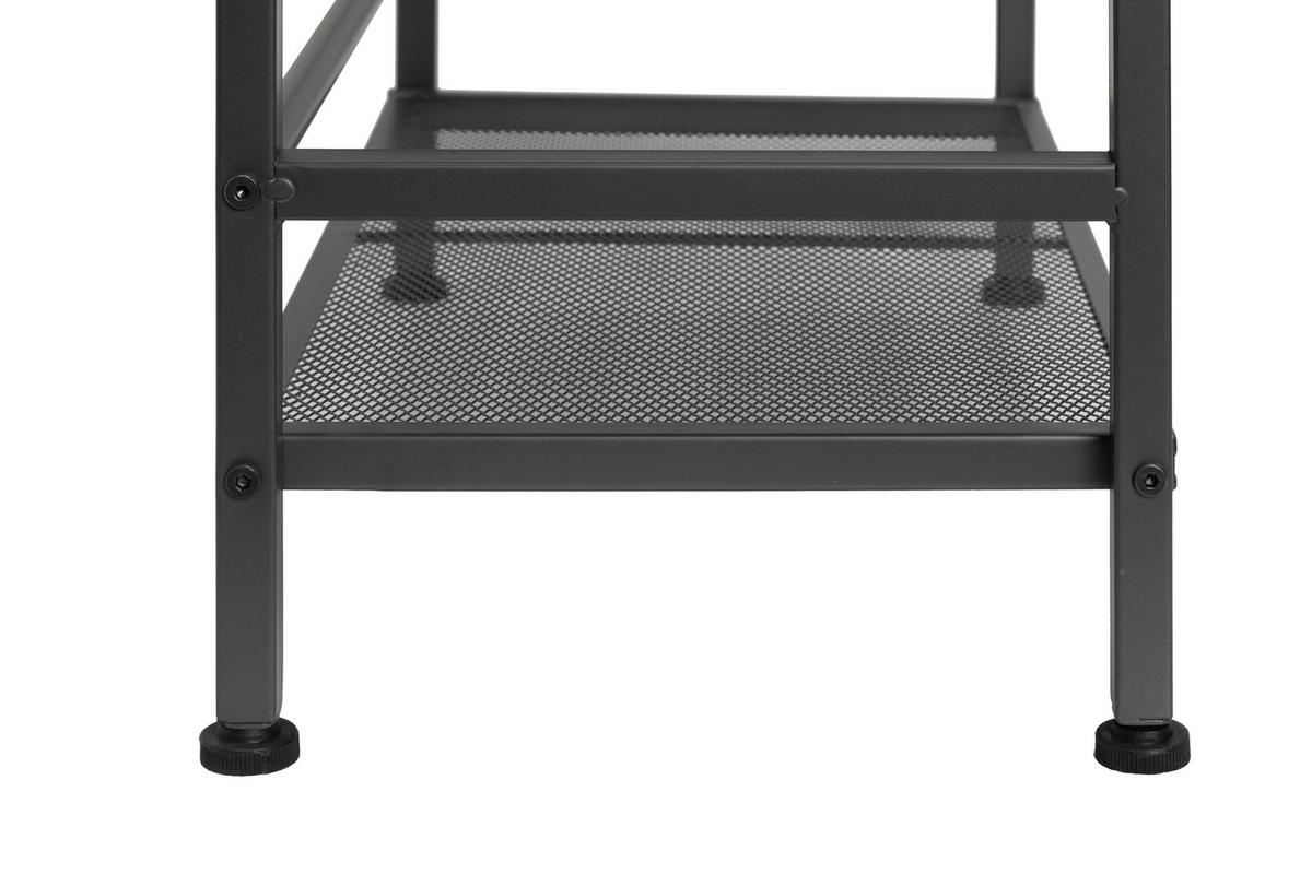 SCHUHREGAL Grau  - Grau, MODERN, Metall (59/144/30cm) - PBJ