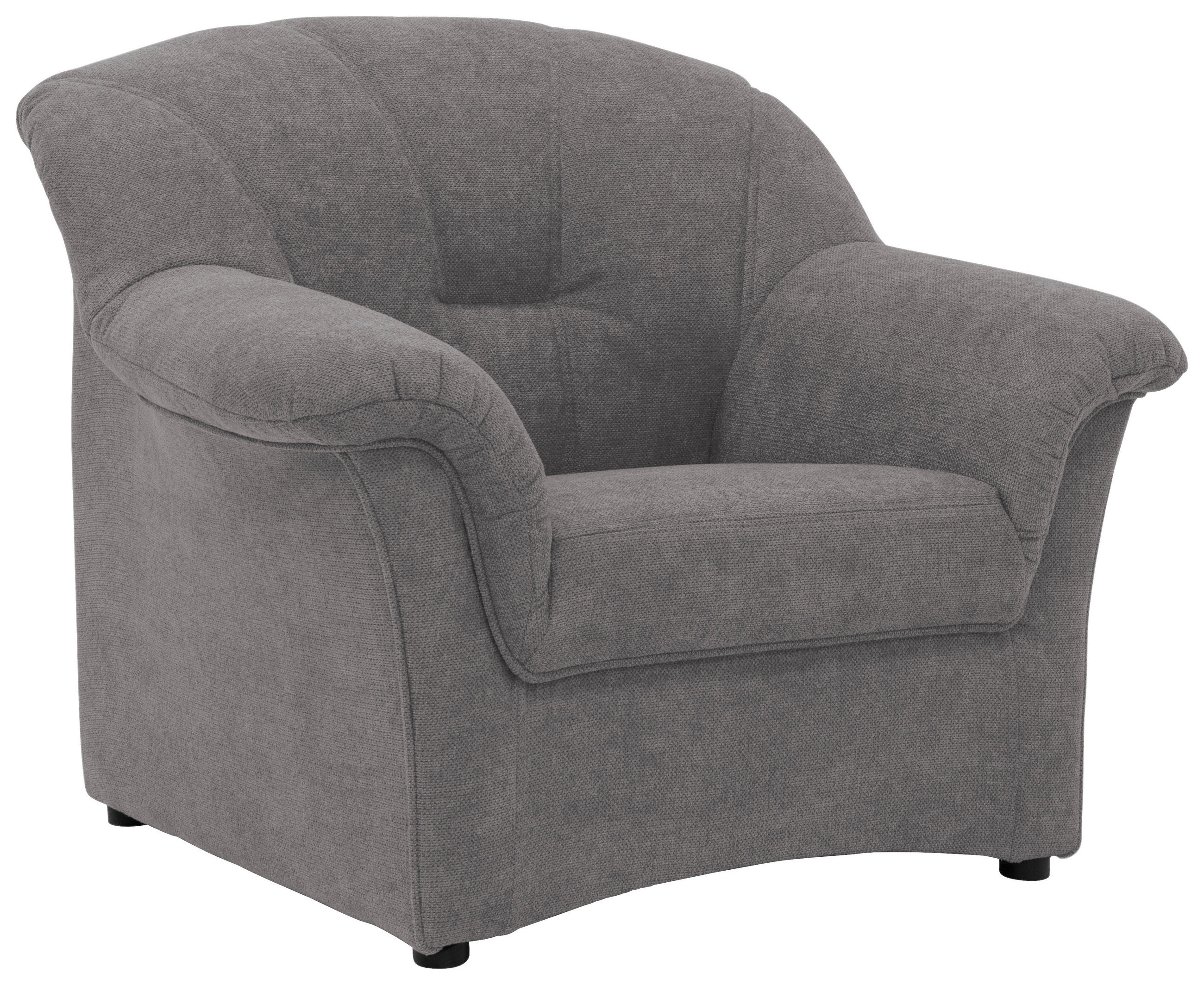 Polstersessel Mit Armlehnen Papenburg Webstoff Dunkelgrau