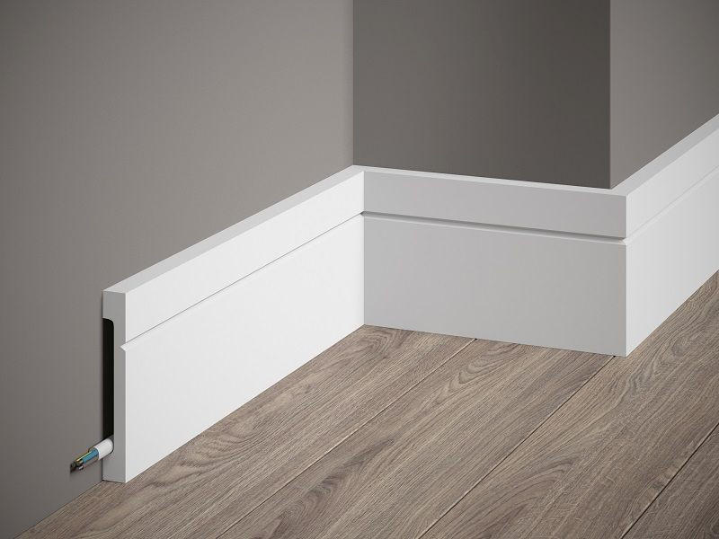 ZIDNA DEKORACIJA 200/1,5/11 cm - bijela, Basics, plastika (200/1,5/11cm)