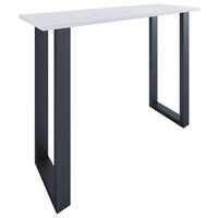 BARBORD i metall, trämaterial  140/50/102 cm  - vit/svart, Klassisk, metall/trämaterial (140/50/102cm)