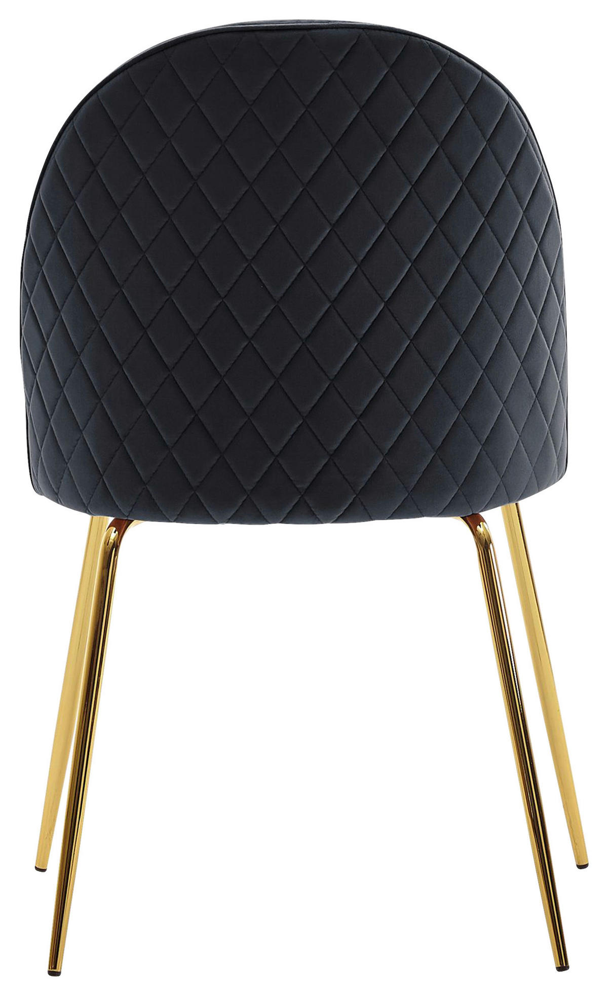 STOL, tekstil črna  - zlate barve/črna, Design, kovina/tekstil (53/86/50cm) - MID.YOU