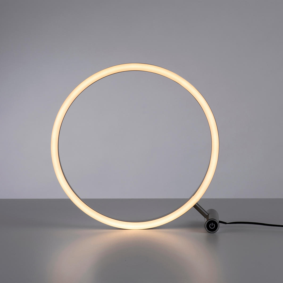 STOLNÁ LED LAMPA, dotykový stmievač, 28,5/10/28 cm - hliníková, Design, kov/plast (28,5/10/28cm)