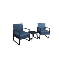 GARTENTISCHGRUPPE  - Anthrazit/Grau, Design, Kunststoff/Metall - MID.YOU