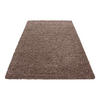 HOCHFLORTEPPICH 60/110 cm Life 1500 Hellbraun  - Hellbraun, KONVENTIONELL, Textil (60/110cm) - Novel