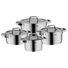 KOCHTOPFSET 4-teilig - Silberfarben, Design, Glas/Metall - WMF KOCHTOPFSET 4-teilig - Silberfarben, Design, Glas/Metall - WMF