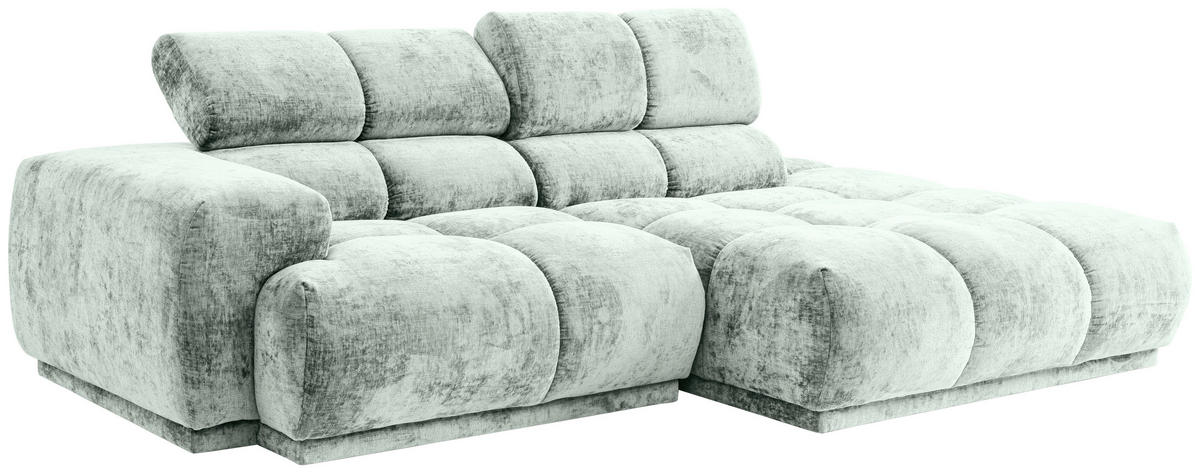 ECKSOFA in Flachgewebe Hellblau  - Hellblau, Modern, Textil (239/150cm) - MID.YOU