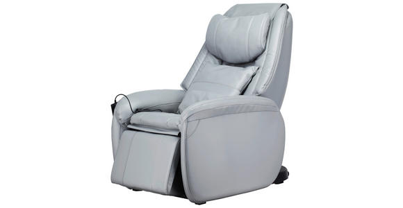 MASSAGESESSEL in Lederlook Grau  - Schwarz/Grau, Design, Textil (97/108/126cm) - Cantus