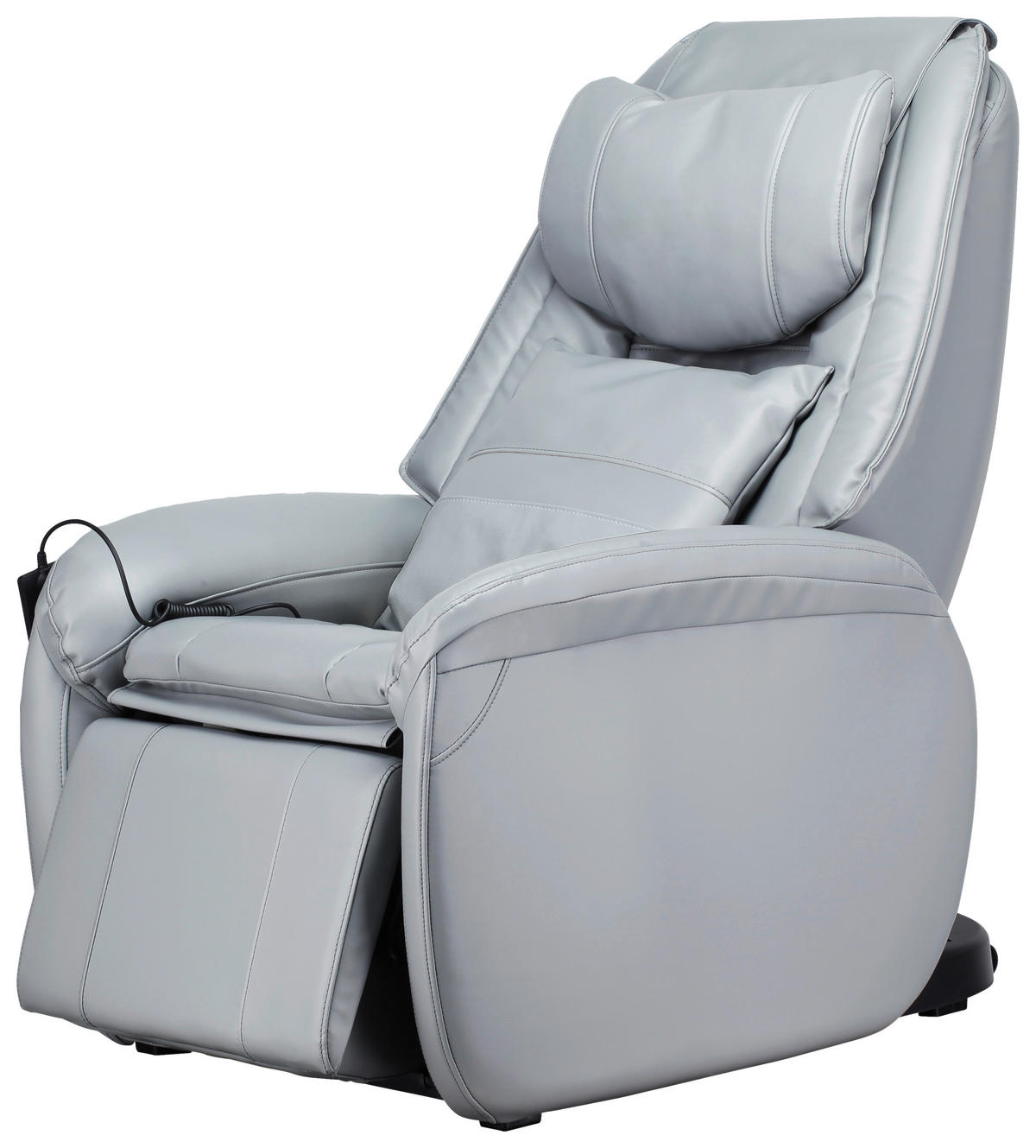 MASSAGESESSEL in Lederlook Grau  - Schwarz/Grau, Design, Textil (97/108/126cm) - Cantus