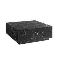 COUCHTISCH 90/90/35 cm quadratisch Schwarz  - Schwarz, Design, Holzwerkstoff (90/90/35cm) - Livetastic