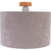 DECKENLEUCHTE  40/35 cm    - Grau, Basics, Holz (40/35cm)