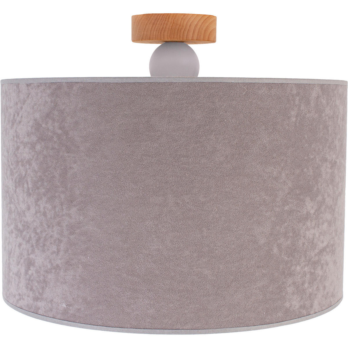 DECKENLEUCHTE  40/35 cm    - Grau, Basics, Holz (40/35cm)