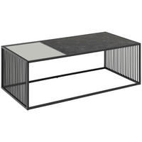 COUCHTISCH 120/60/40 cm rechteckig Schwarz  - Schwarz, Design, Glas/Holzwerkstoff (120/60/40cm) - MID.YOU