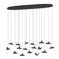 LED-HÄNGELEUCHTE 148/26/220 cm    - Schwarz, Design, Kunststoff/Metall (148/26/220cm) - Eglo