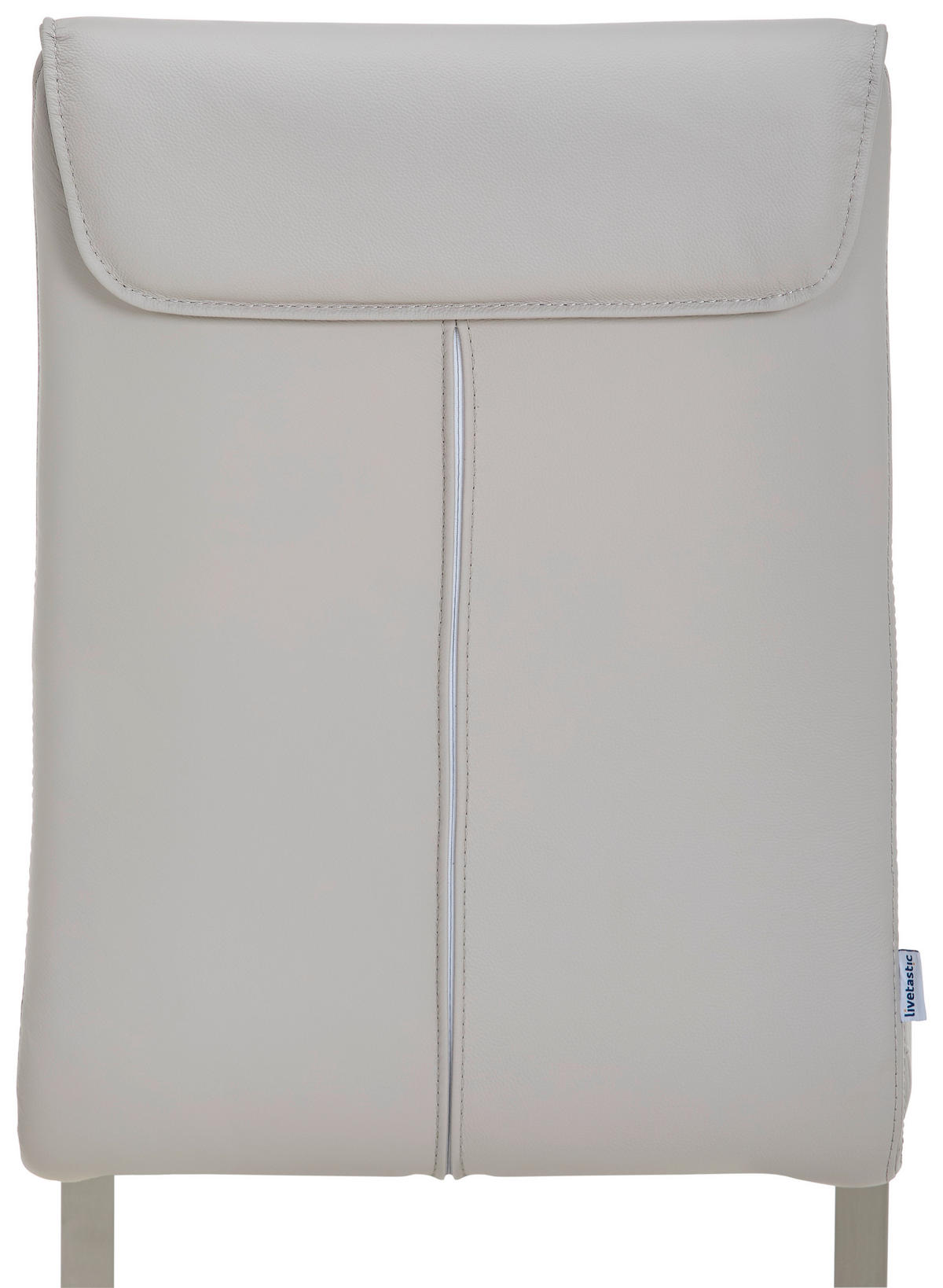 SCHWINGSTUHL  in Edelstahl Echtleder pigmentiert  - Edelstahlfarben/Beige, Design, Leder/Metall (46/99/62cm) - Livetastic