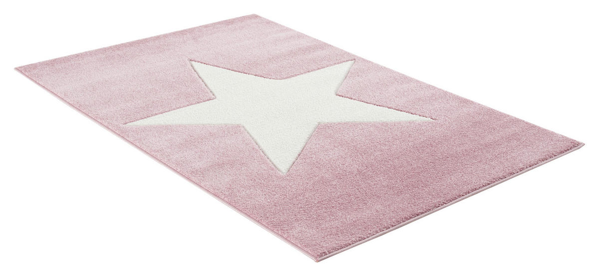 KINDERTEPPICH 120/180 cm Happy Rugs  - Rosa/Weiß, Trend, Textil (120/180cm)