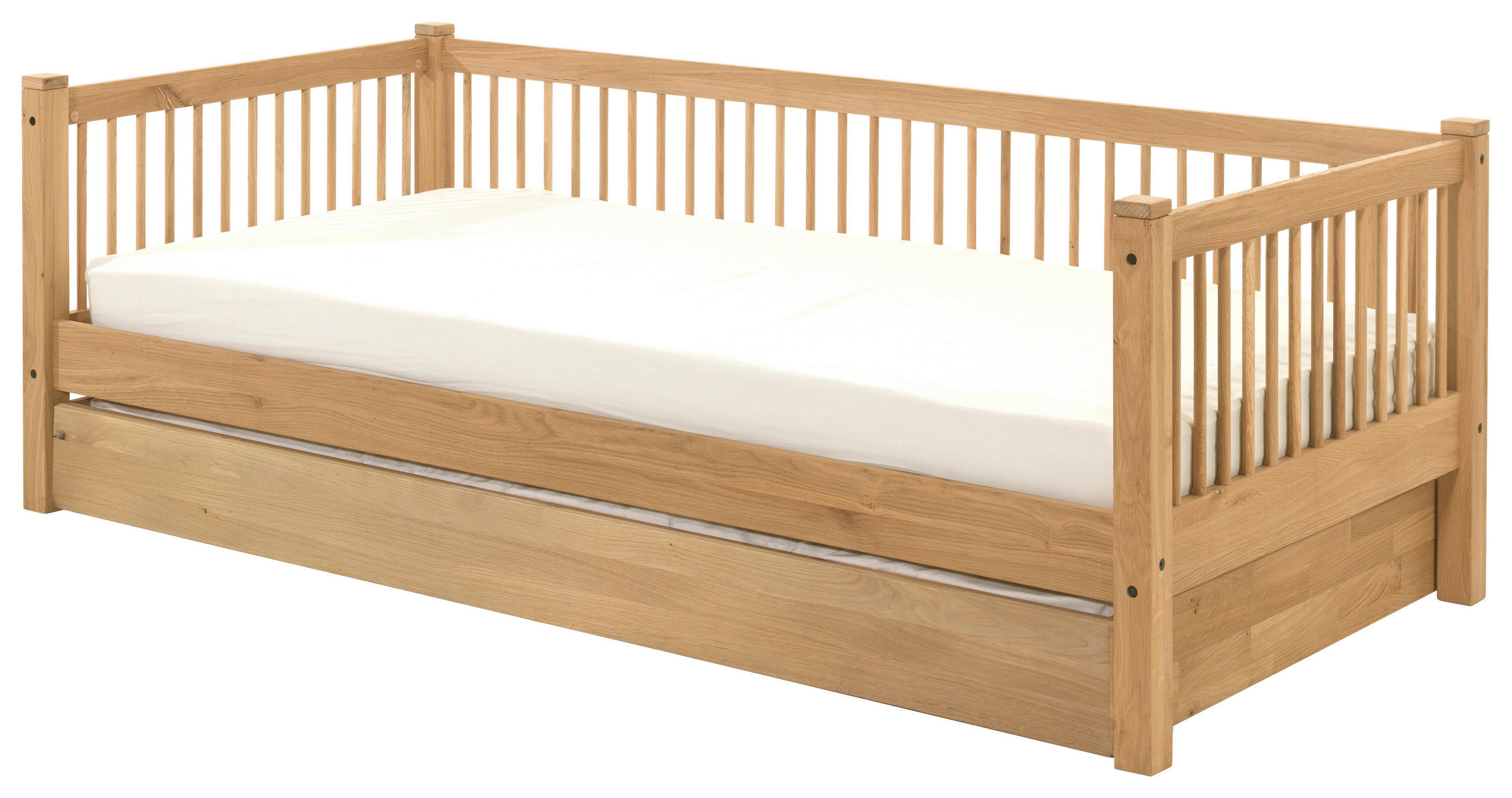 AUSZIEHBETT 90/200 cm  in Naturfarben  - Naturfarben, MODERN, Holz (90/200cm) - MID.YOU