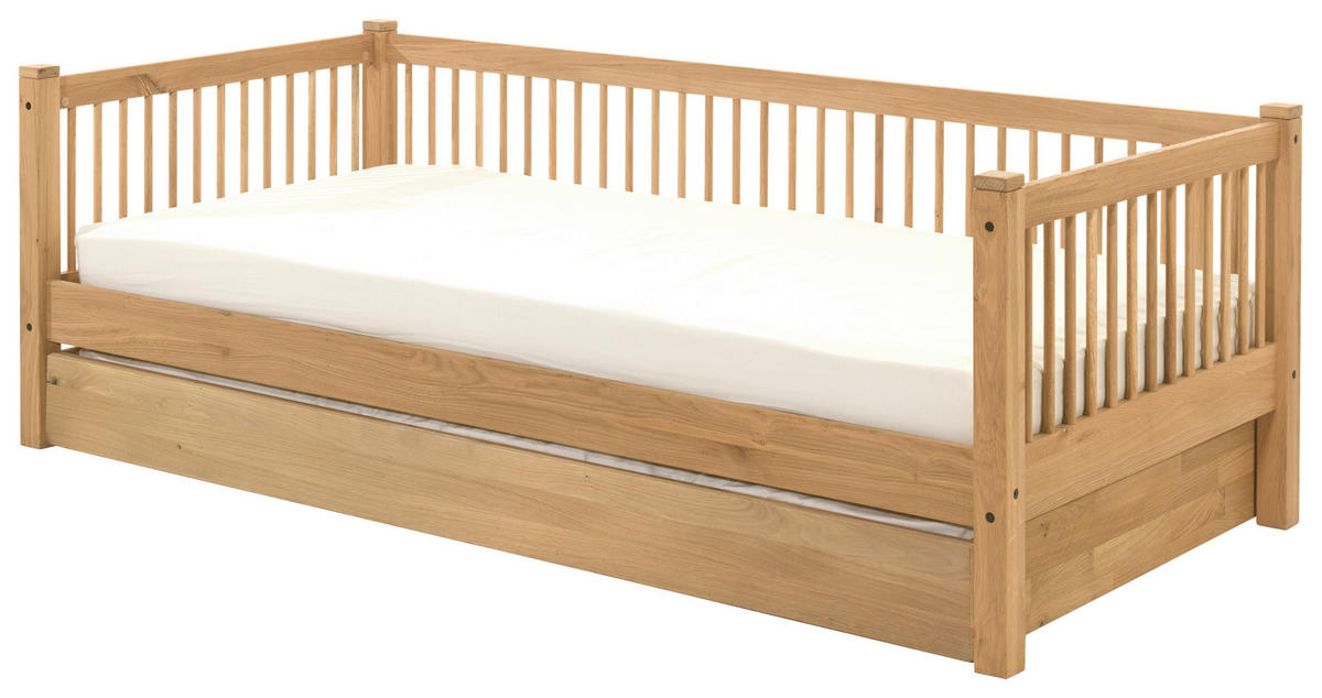 AUSZIEHBETT 90/200 cm  in Naturfarben  - Naturfarben, MODERN, Holz (90/200cm) - MID.YOU