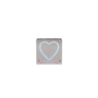 LED-TISCHLEUCHTE Querido  - Transparent/Weiß, LIFESTYLE, Kunststoff (14,5/14,5/5cm)