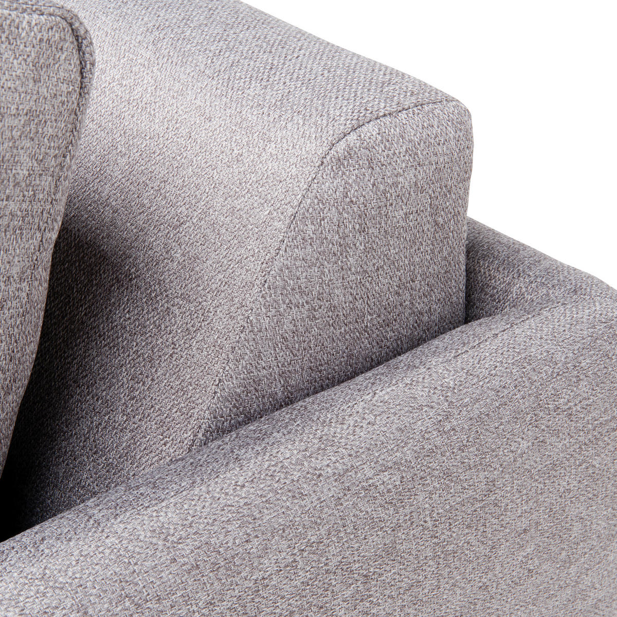 FEKVŐFOTEL textil szürke  - natúr színű/szürke, Konventionell, műanyag/textil (89/79/94cm) - Cantus