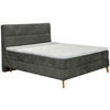 BOXSPRINGBETT 180/200 cm  in Anthrazit  - Eichefarben/Anthrazit, Konventionell, Holz/Textil (180/200cm) - Carryhome