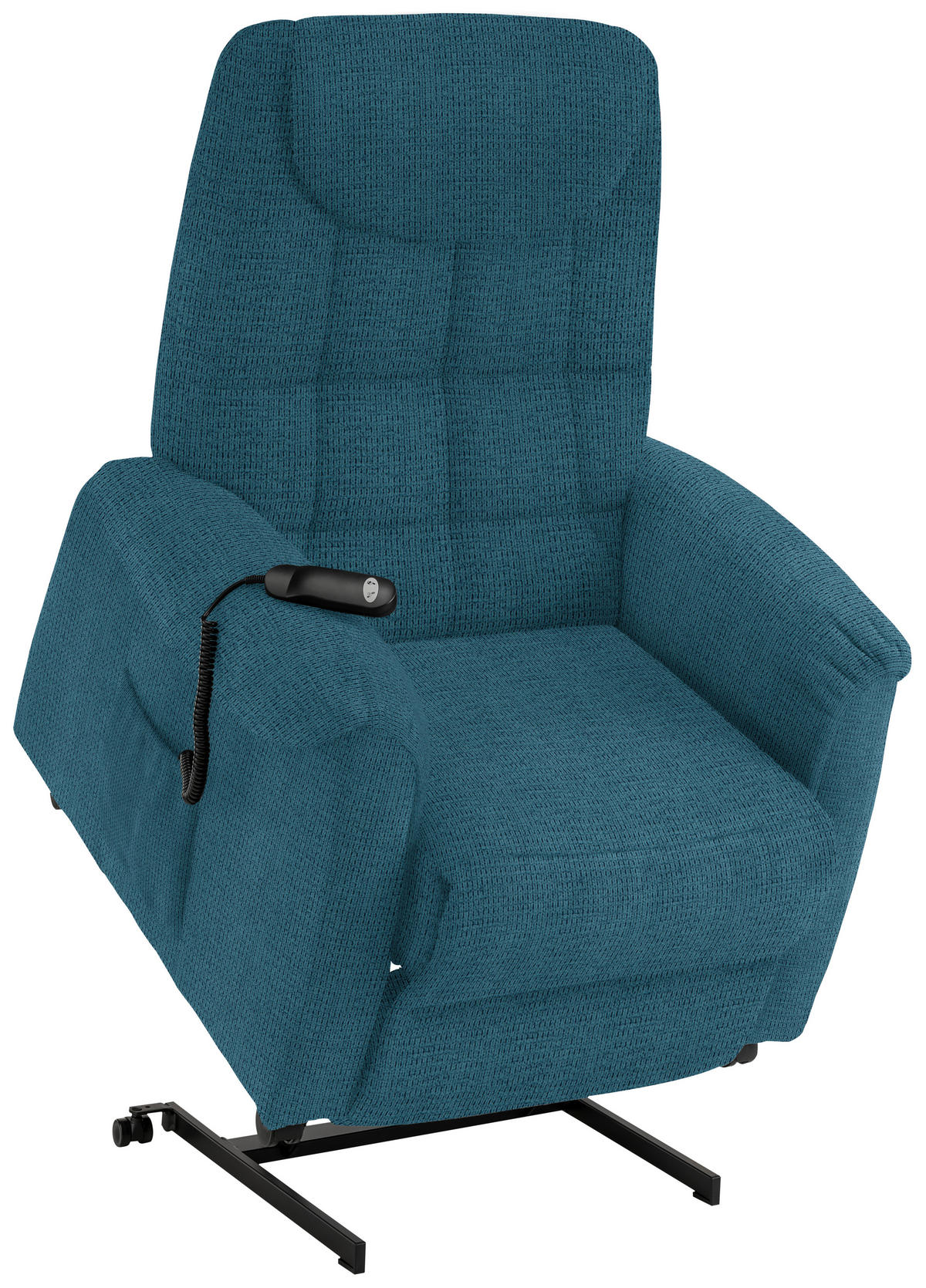 FERNSEHSESSEL in Mikrofaser Dunkelblau  - Schwarz/Dunkelblau, KONVENTIONELL, Kunststoff/Textil (83/113/92cm) - Xora