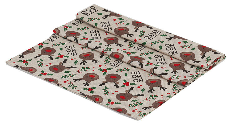 NADSTOLNJAK 40/140 cm   JELENCEK  - smeđa, Konvencionalno, tekstil (40/140cm) - X-Mas