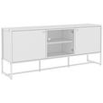 SIDEBOARD 180/75/41 cm  in Weiß  - Weiß, MODERN, Holzwerkstoff/Metall (180/75/41cm) - Novel