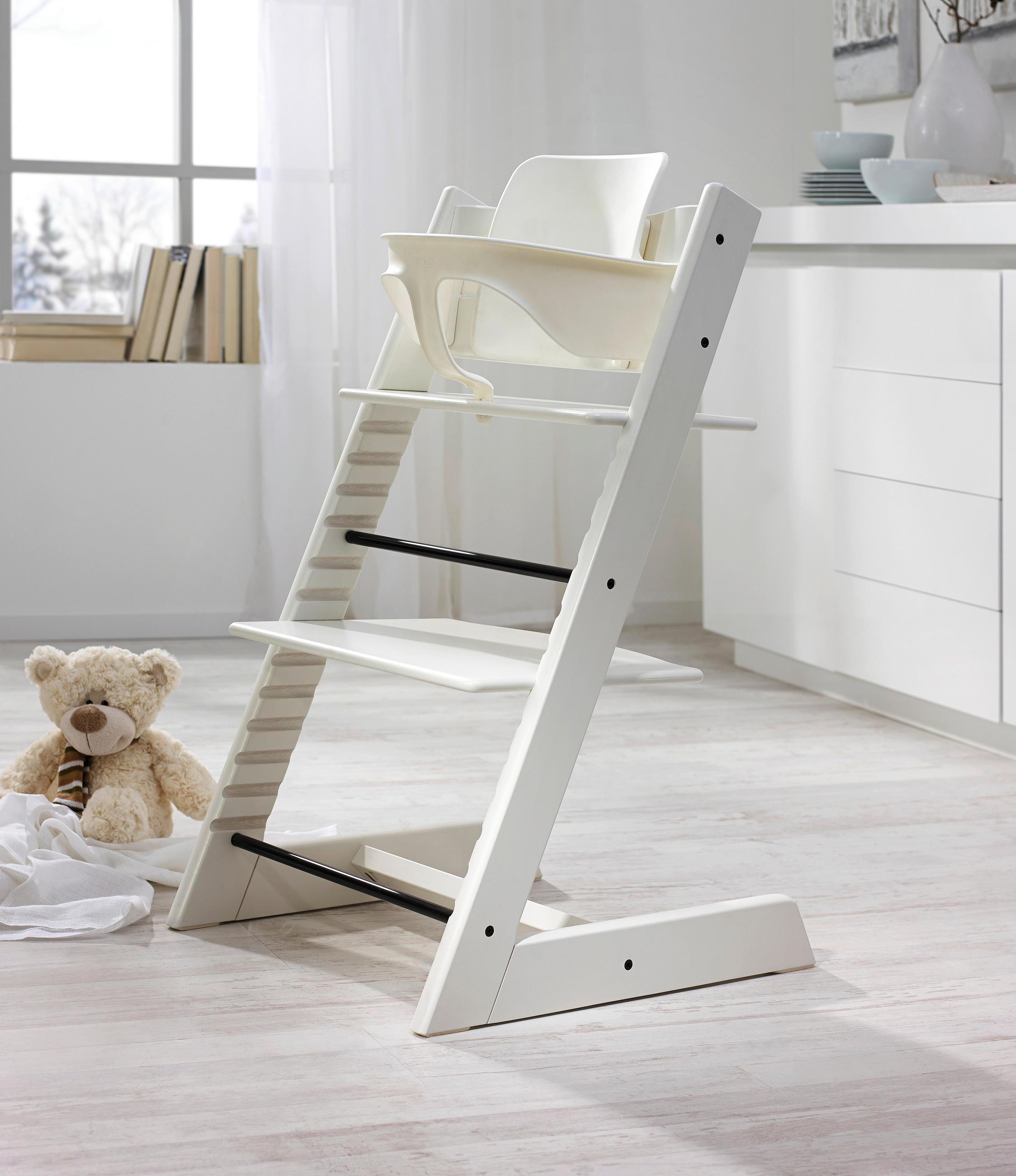 HOCHSTUHL-SET Tripp Trapp Bundles  - Weiß, Basics, Holz (83/65/46cm) - Stokke