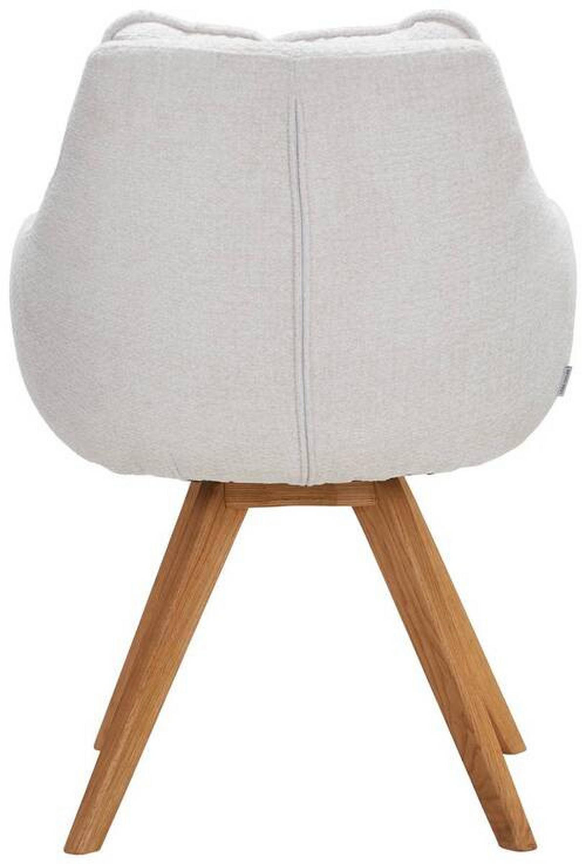 ARMLEHNSTUHL  in Chenille  - Eichefarben/Beige, KONVENTIONELL, Holz/Textil (59/86/69,5cm) - Linea Natura
