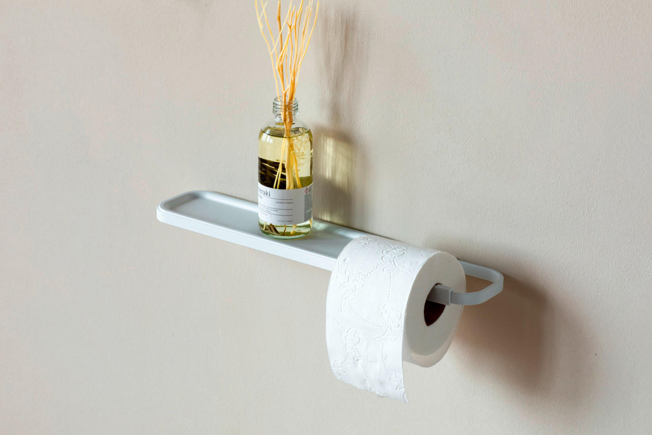 TOILETTENPAPIERHALTER - Weiß, Basics, Metall (42.1/4.4/8.9cm) - Brabantia