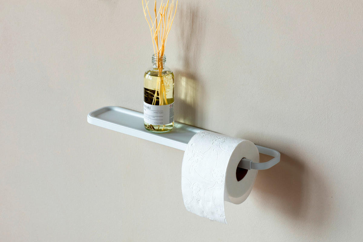 TOILETTENPAPIERHALTER - Weiß, Basics, Metall (42.1/4.4/8.9cm) - Brabantia