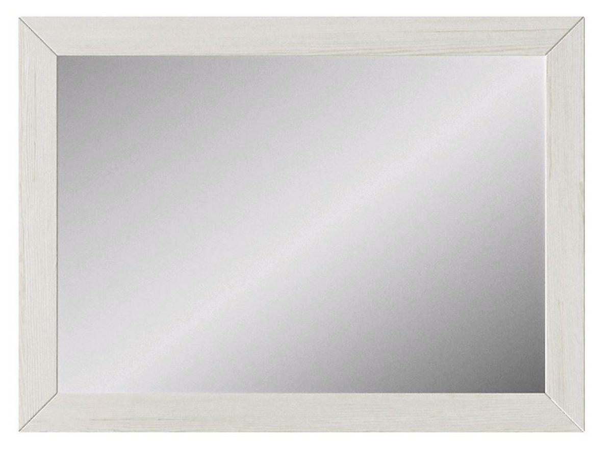 WANDSPIEGEL 100/70/2 cm    in rechteckig  - Weiß/Pinienfarben, Basics, Glas/Holzwerkstoff (100/70/2cm) - SetOne by Musterring