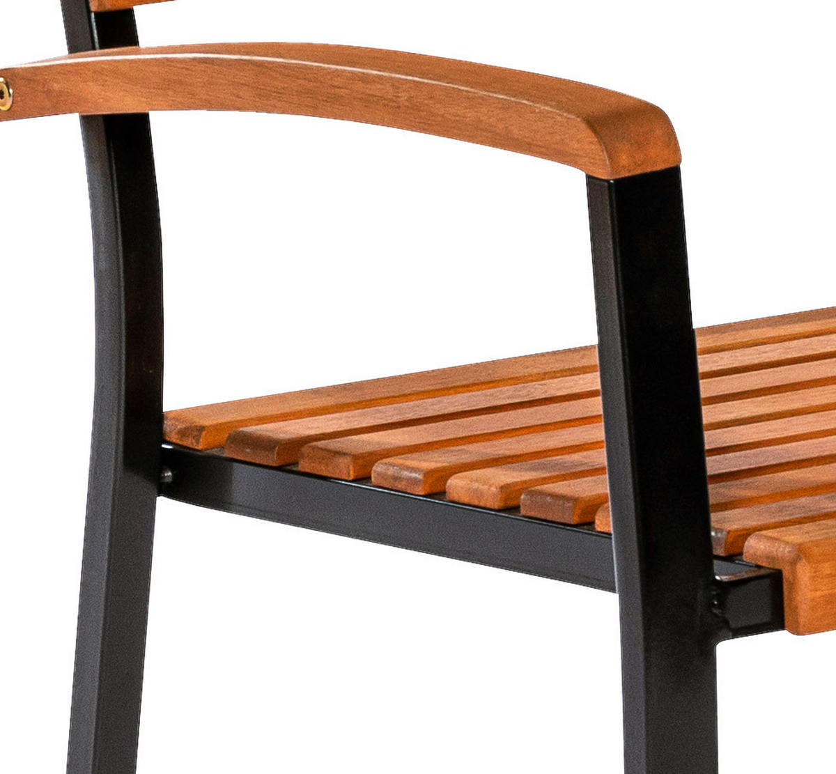 STAPELSESSEL in Holz, Metall Graphitfarben, Naturfarben  - Graphitfarben/Naturfarben, KONVENTIONELL, Holz/Metall (59,5/86,5/54cm) - Gardenson