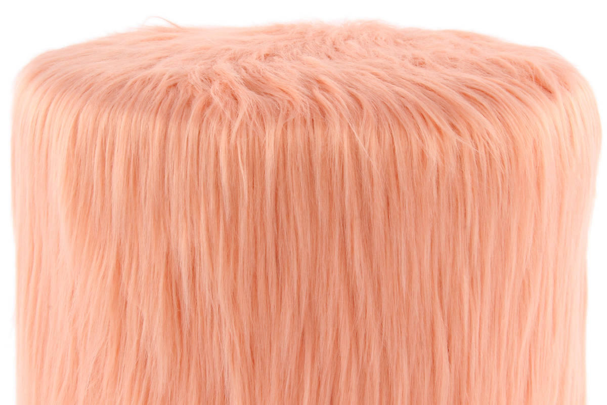 HOCKER Kiefer Orange  - Orange, Basics, Holz/Kunststoff (37/45/37cm) - Kayoom