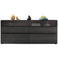 SIDEBOARD  in 190/80/44 cm  - Anthrazit/Schwarz, Design, Glas/Holz (190/80/44cm) - Johann Jakob