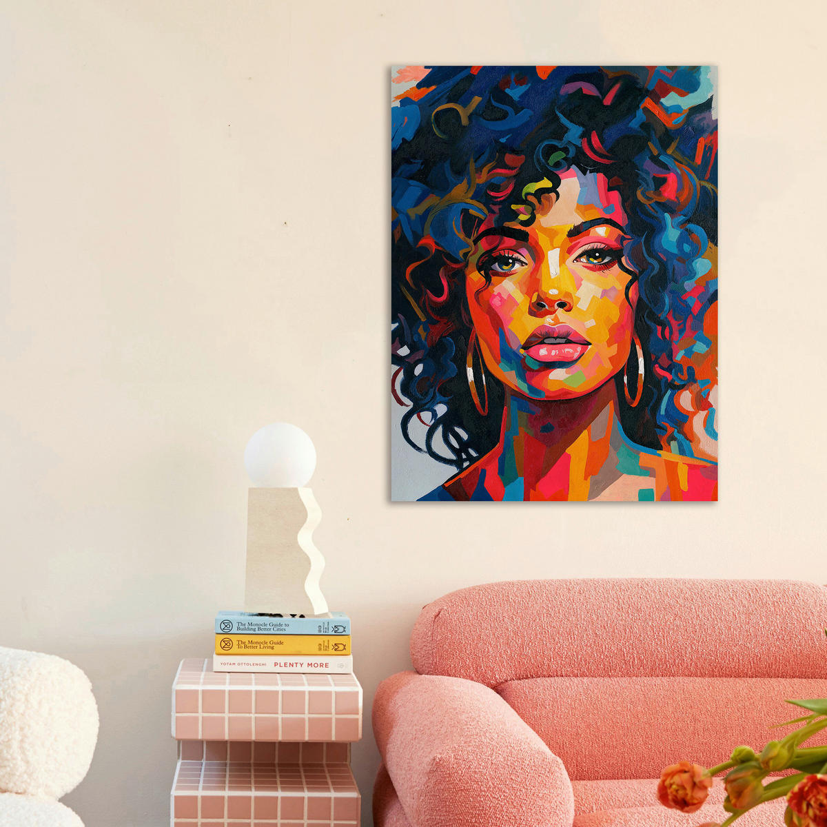 BILD 90/120 cm  - Multicolor, LIFESTYLE, Holz/Kunststoff (90/120cm) - Monee