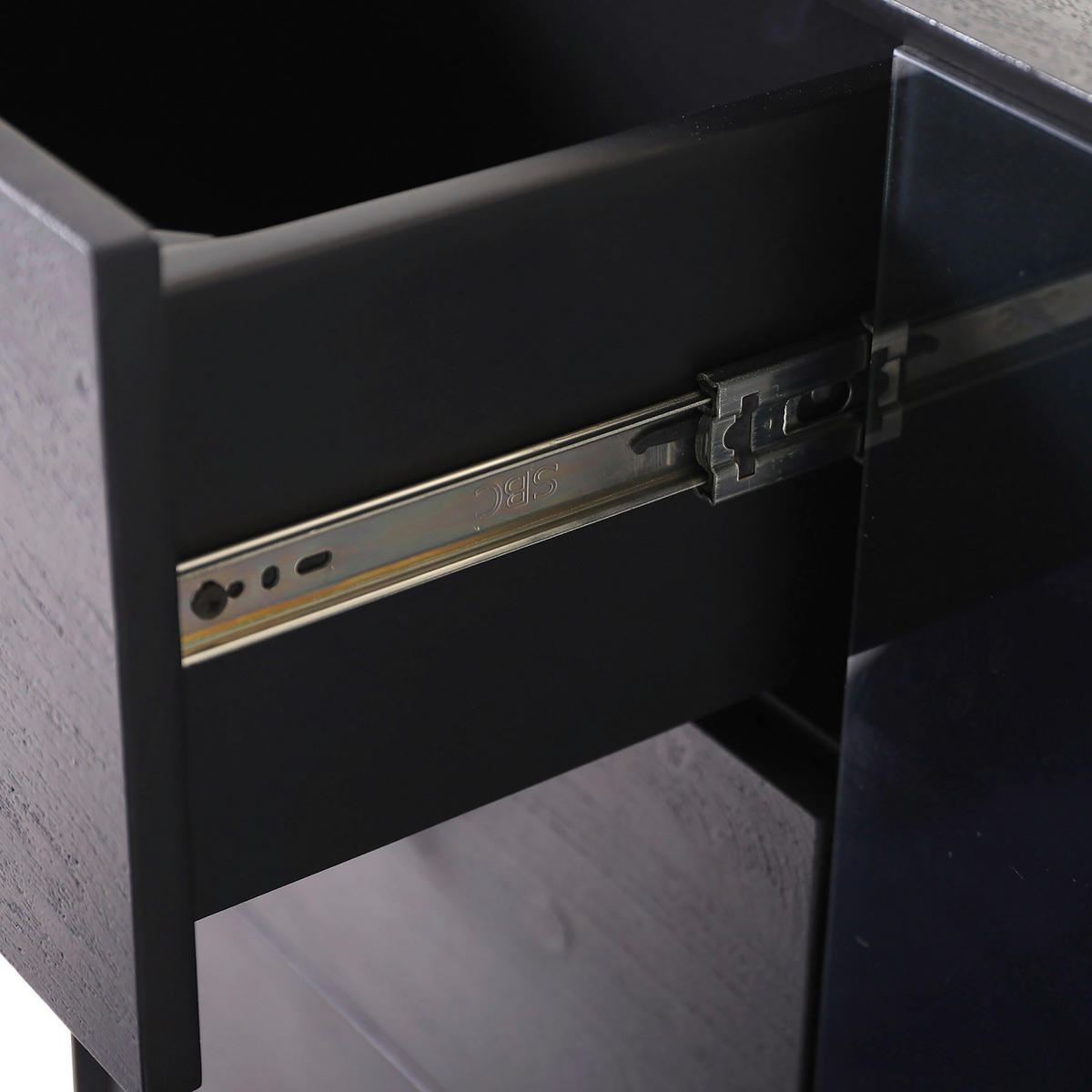 SIDEBOARD  in 145/80/42 cm  - Schwarz/Weiß, MODERN, Glas/Holz (145/80/42cm) - Livetastic