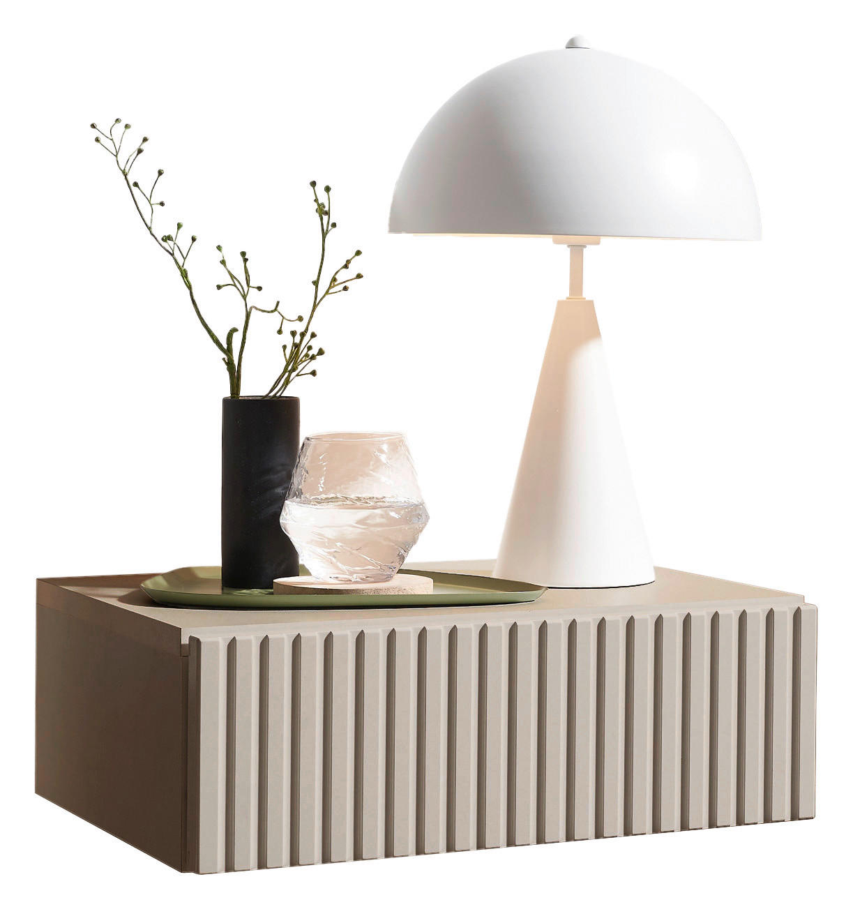 NACHTSCHRANK 42/14/30 cm  - Kaschmir, KONVENTIONELL, Holzwerkstoff (42/14/30cm) - Boxxx